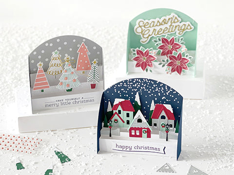 FEATURE FRIDAY: BIG ON CHRISTMAS + CARD STACKS BASE + FA LA LA FRINGE TREE