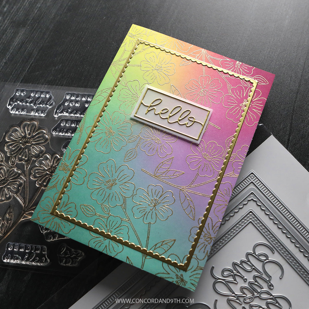 Framed Script Hellos Dies