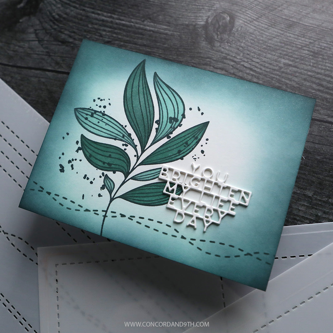 Long Line Leaves Stamp Set