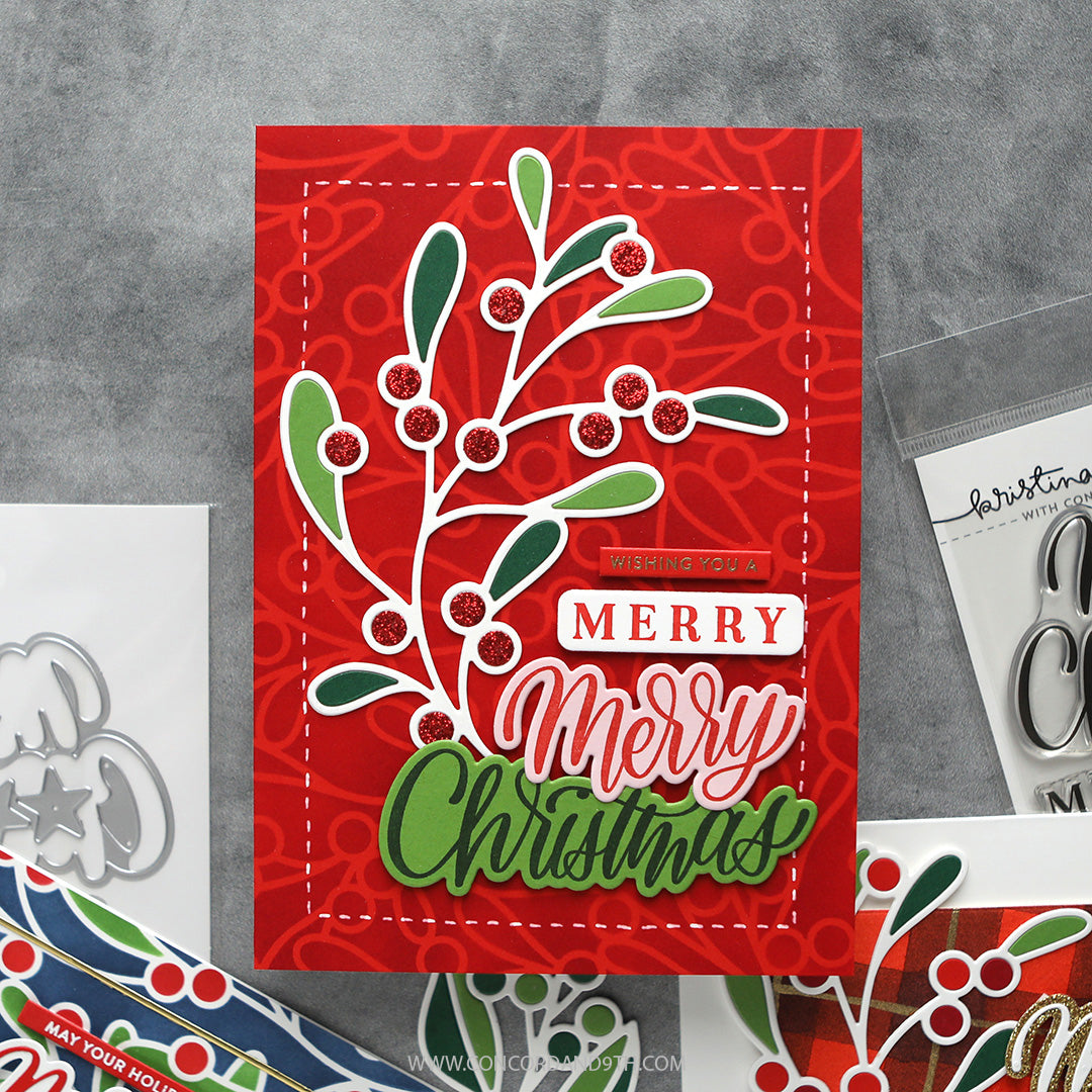 Berries and Leaves Stencil Pack