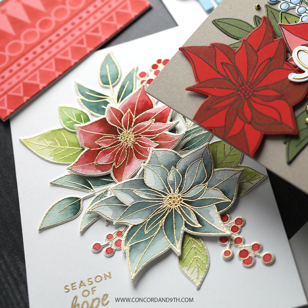 Pretty Poinsettias Stamp Set