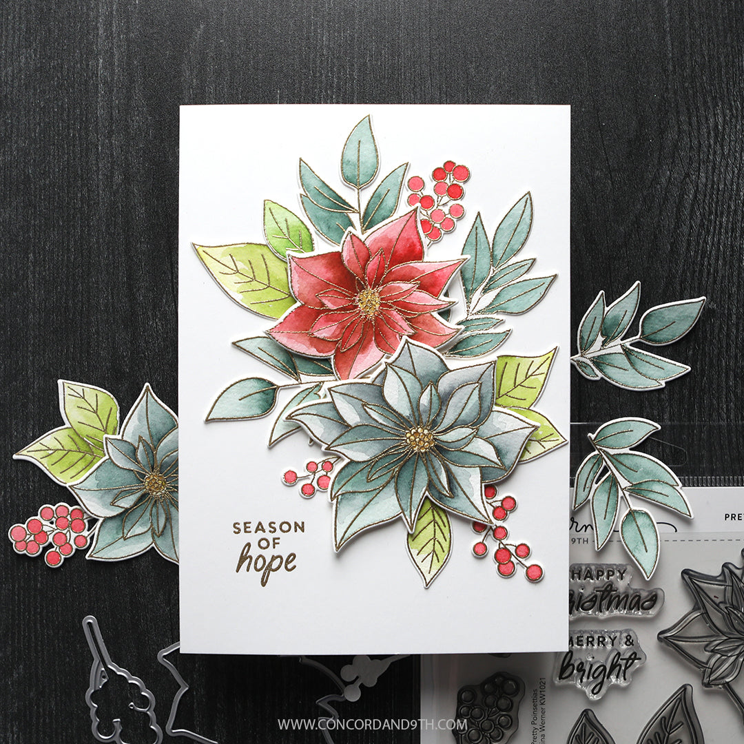 Pretty Poinsettias Stamp Set