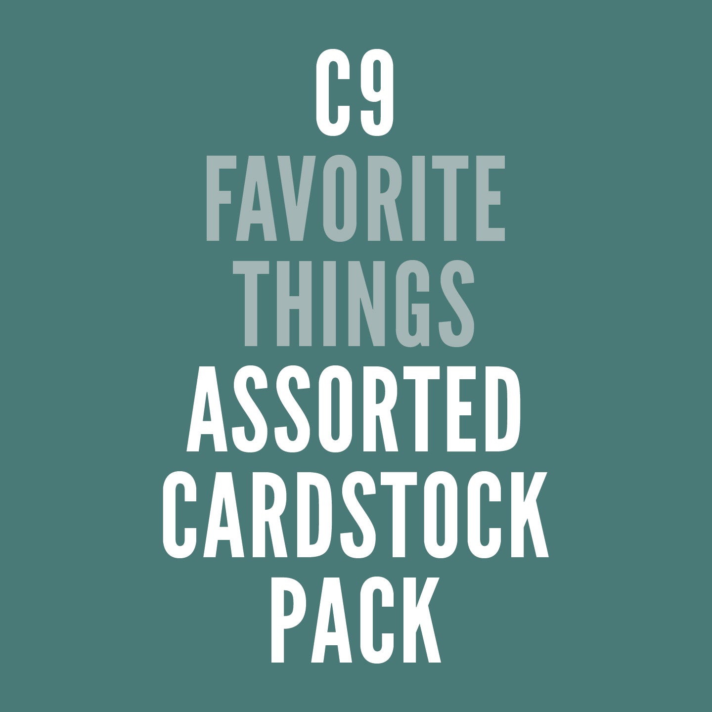2025 C9 Favorite Things Assorted Cardstock Pack