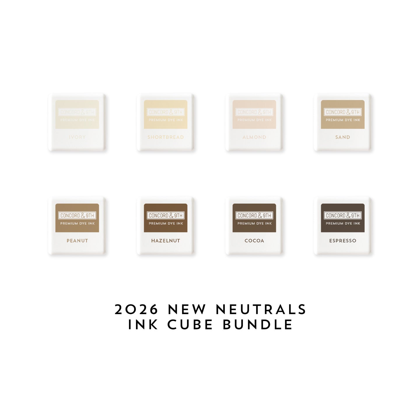2026 New Neutrals Ink Cubes Bundle