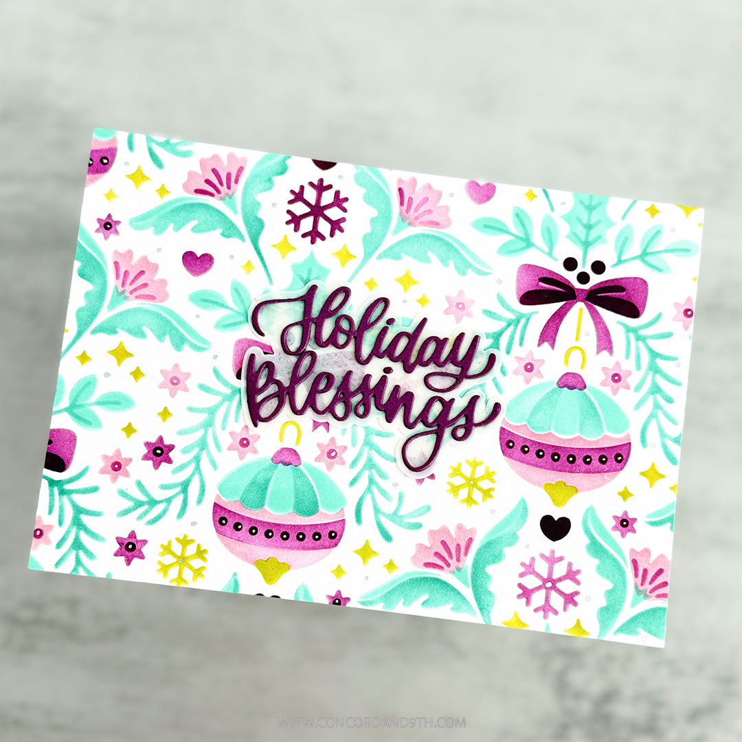 Ornamental Christmas Stencil Pack