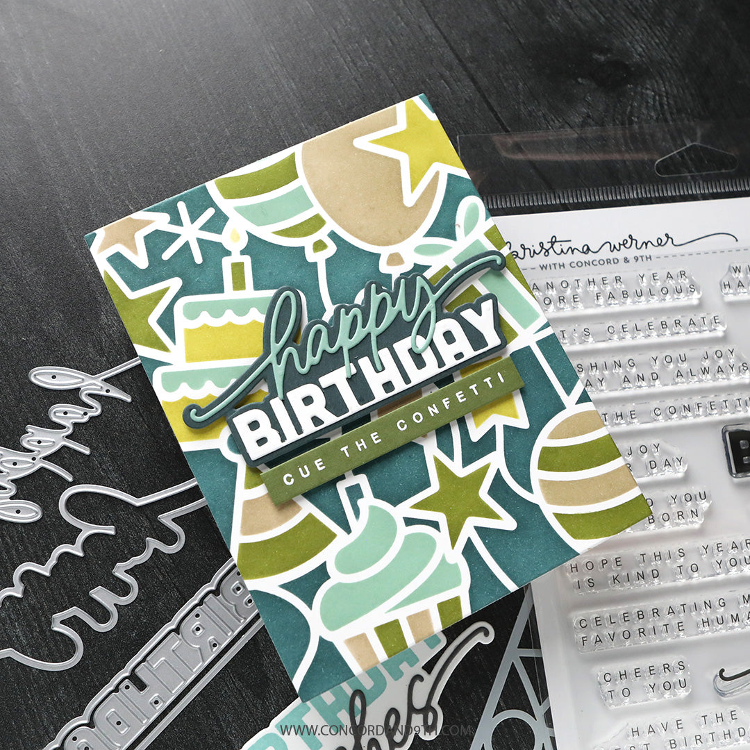Big Day Birthday Stencil Pack