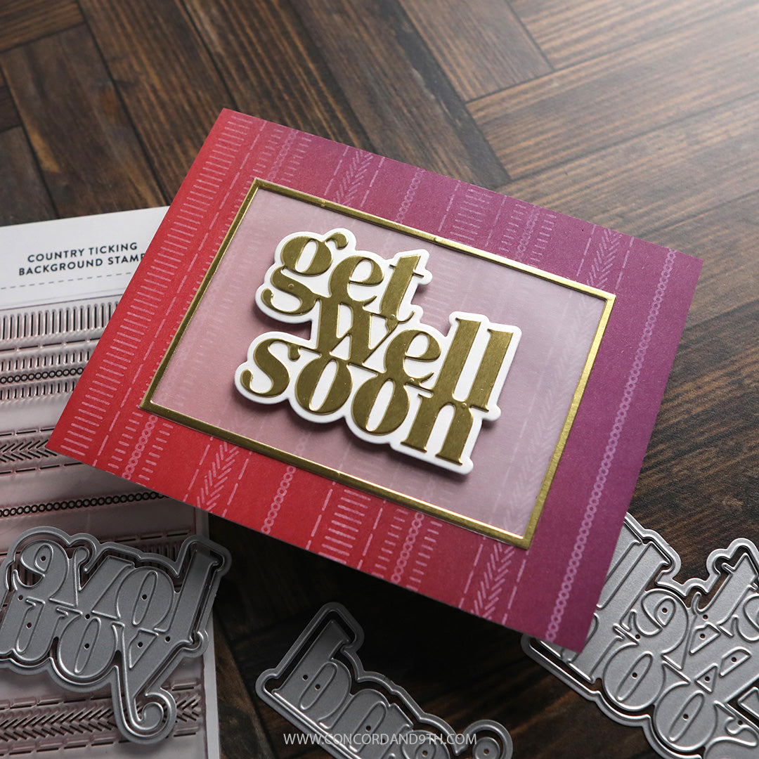 Country Ticking Background Stamp