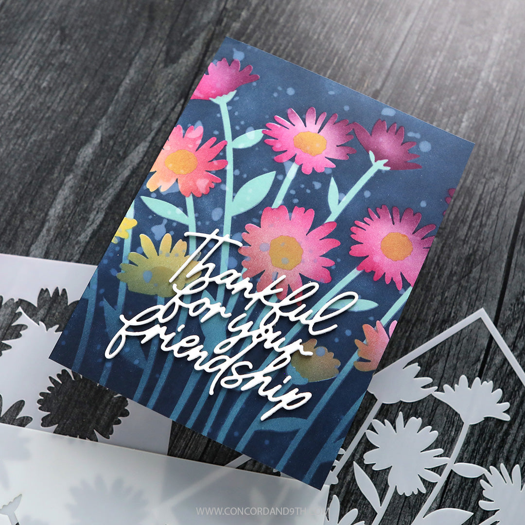 Daisy Bouquet Stencil Pack