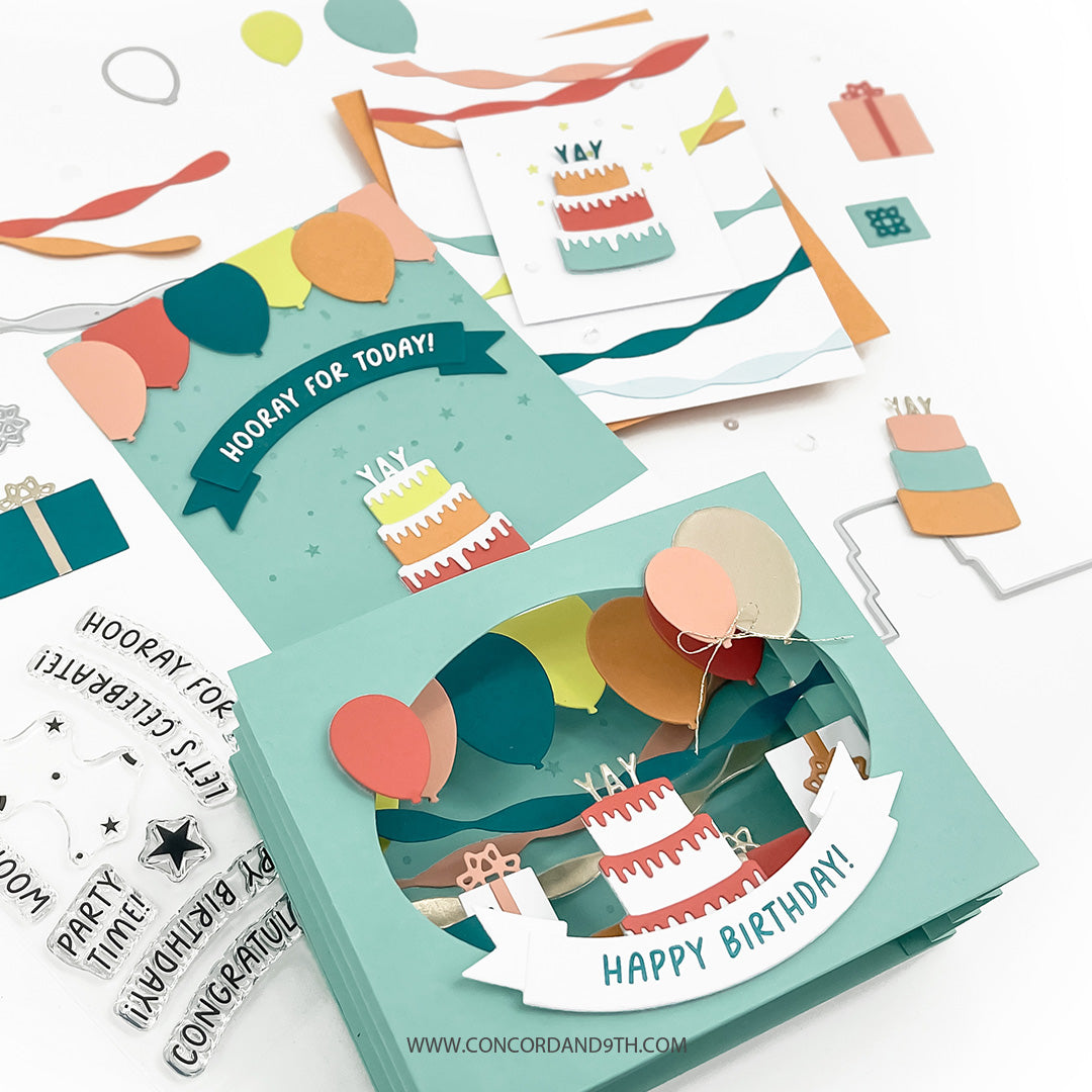 Accordion Birthday Stamp Set