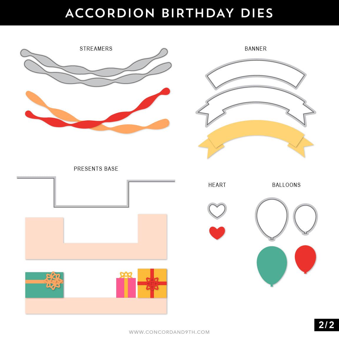 Accordion Birthday Dies