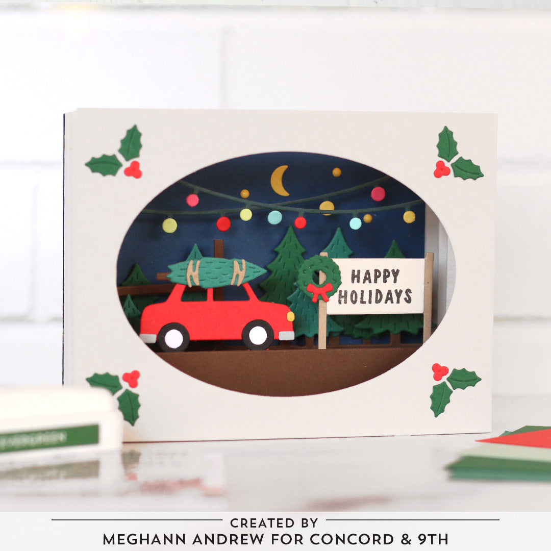 Accordion Tree Farm Stamp Set