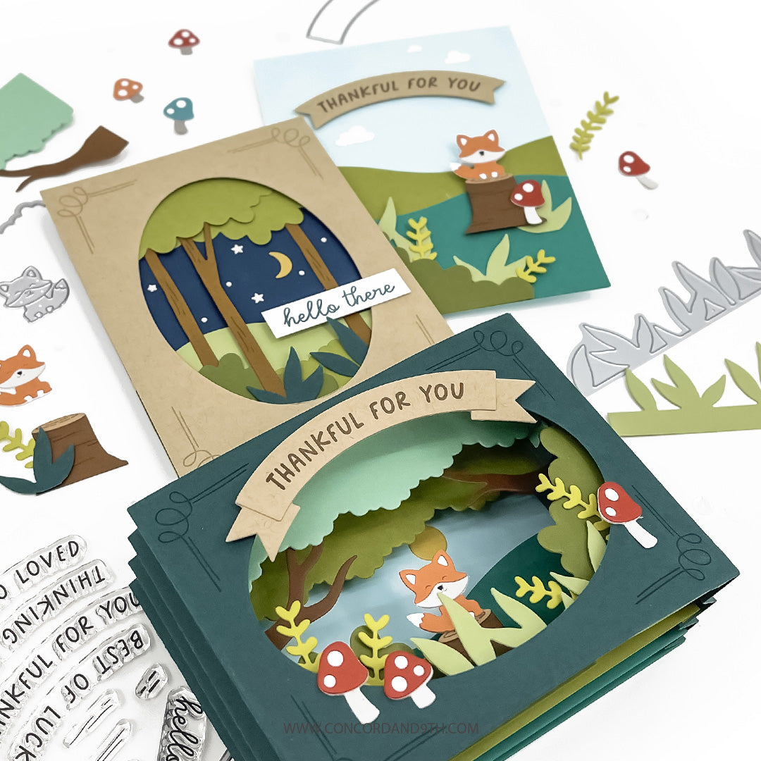 Accordion Woodland Stamp Set