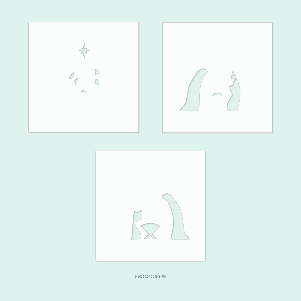 All Is Calm Stencil Pack