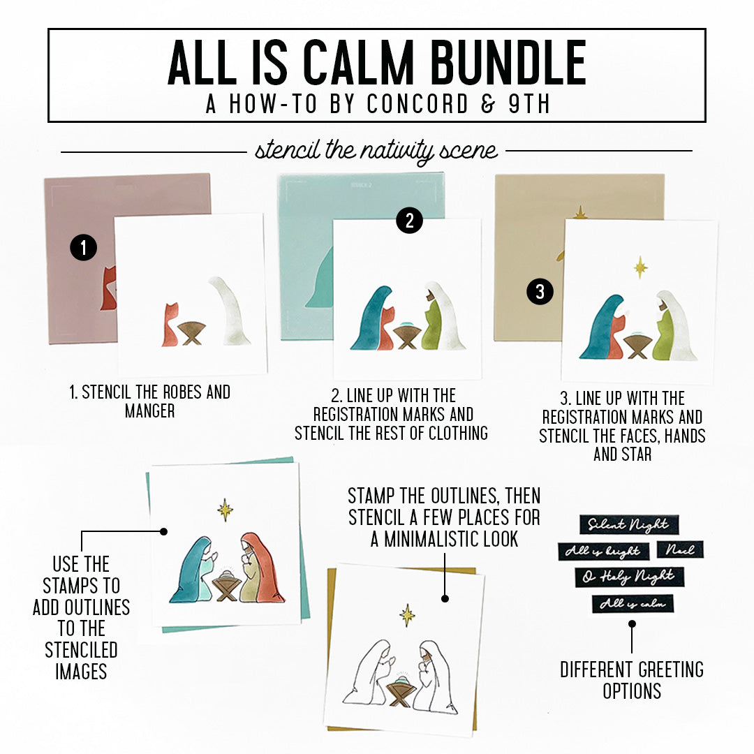 All Is Calm Stamp Set