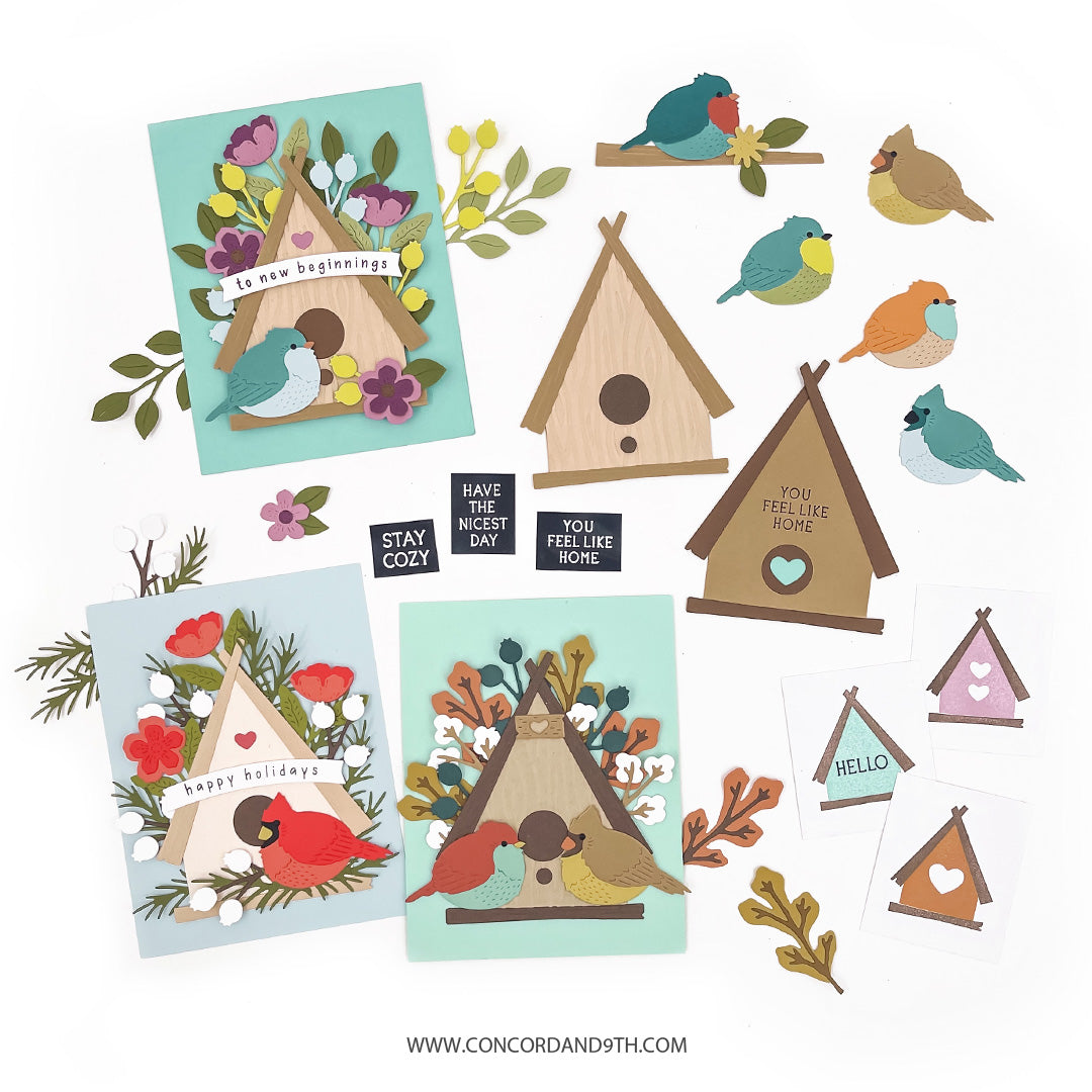 Birdhouse Blossoms Stamp Set