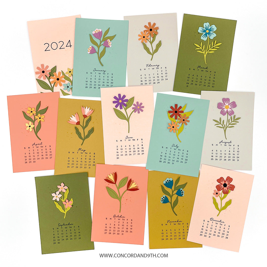 Last Chance: 2024 Calendar Stamp Set