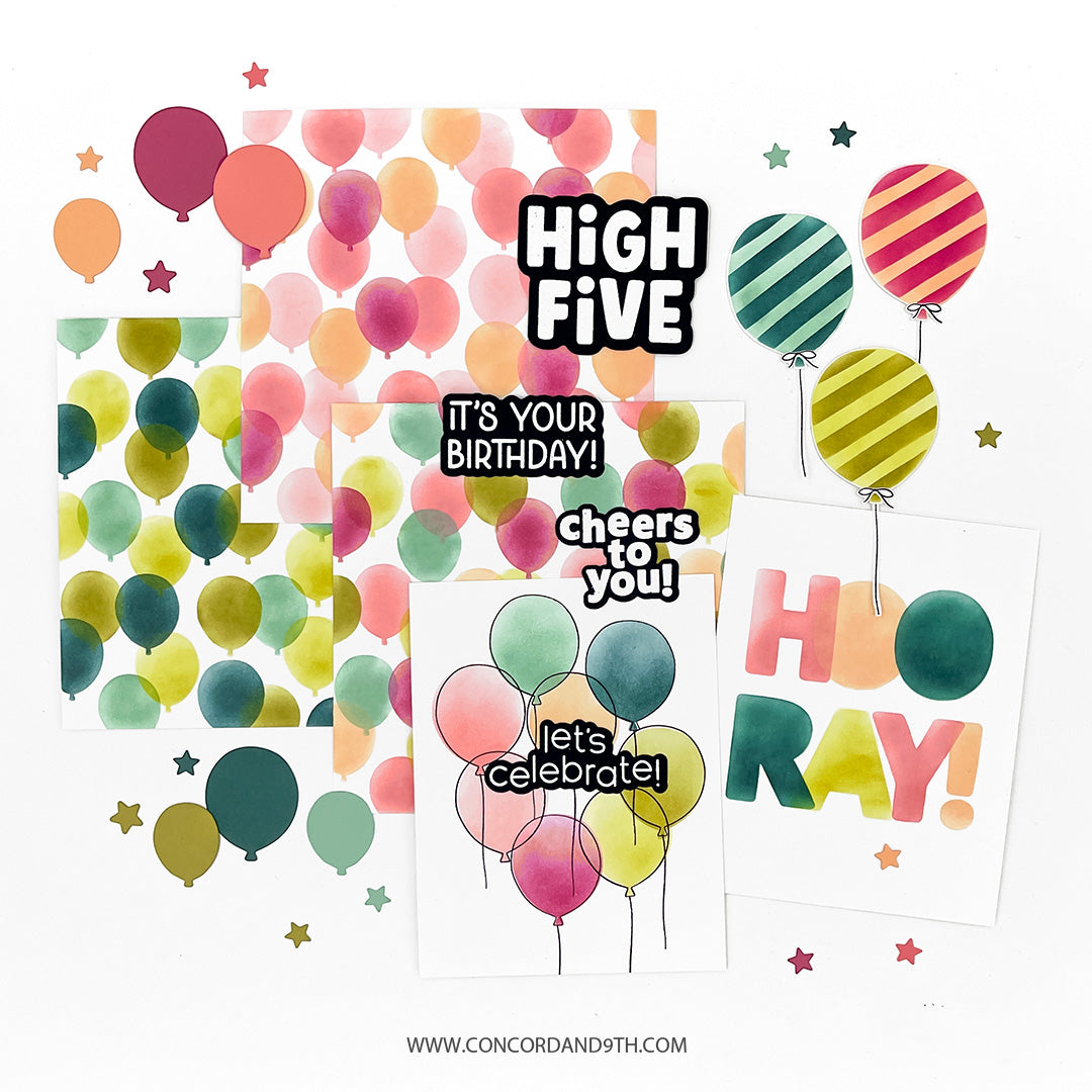Bunch of Balloons Stamp Set