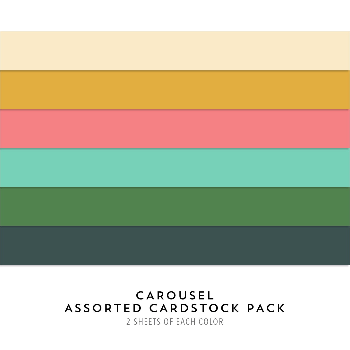 Carousel Assorted Cardstock Pack
