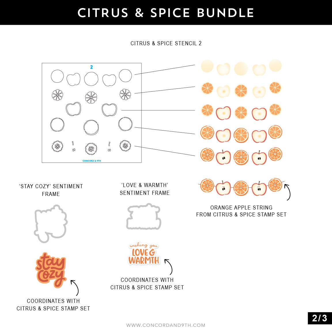 Citrus & Spice Stamp Set