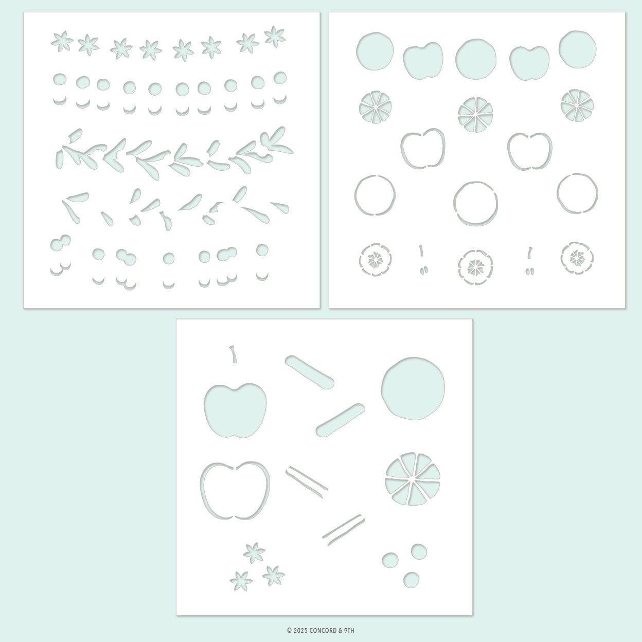 Citrus & Spice Stencil Pack