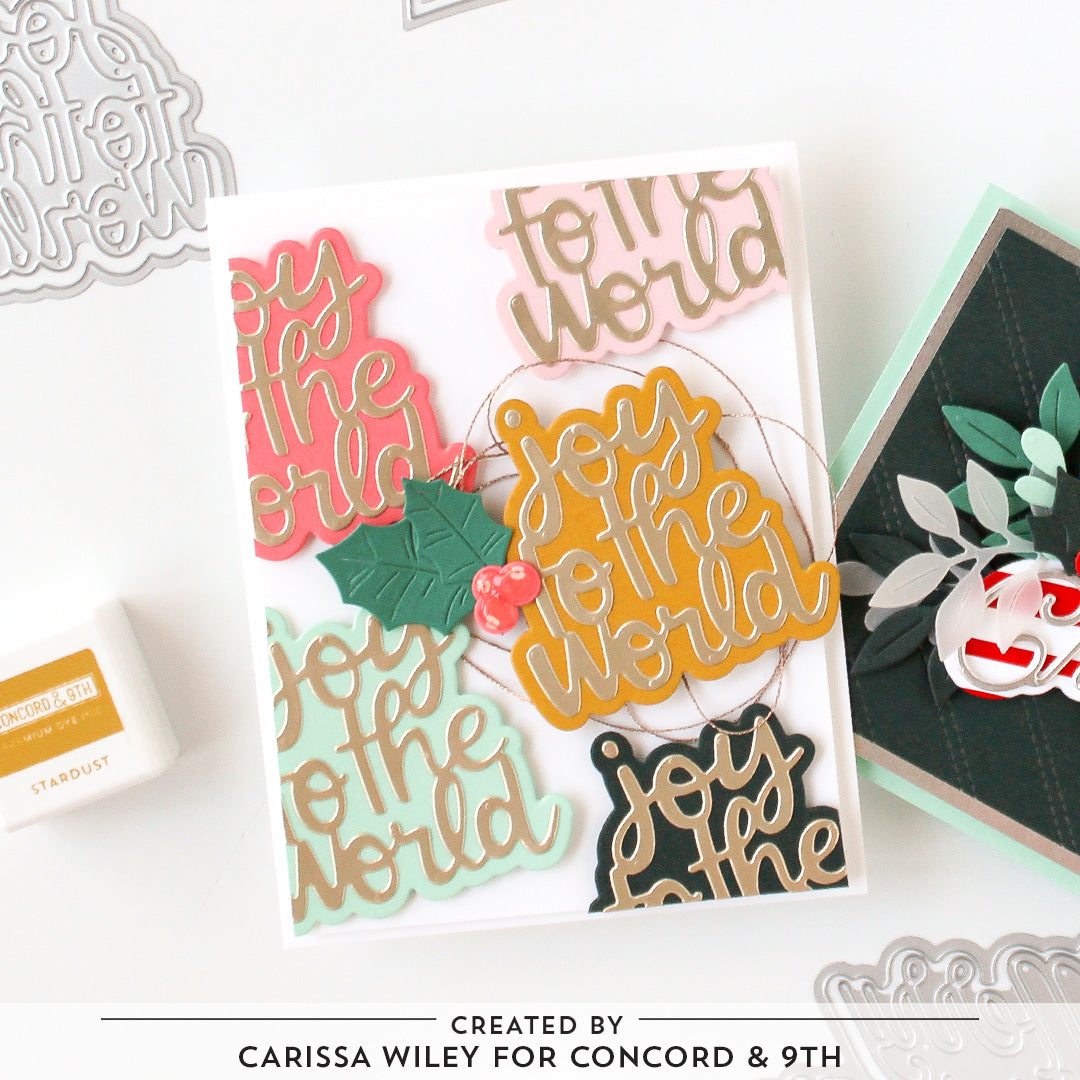 Troqueles de felicitaciones navideñas clásicas