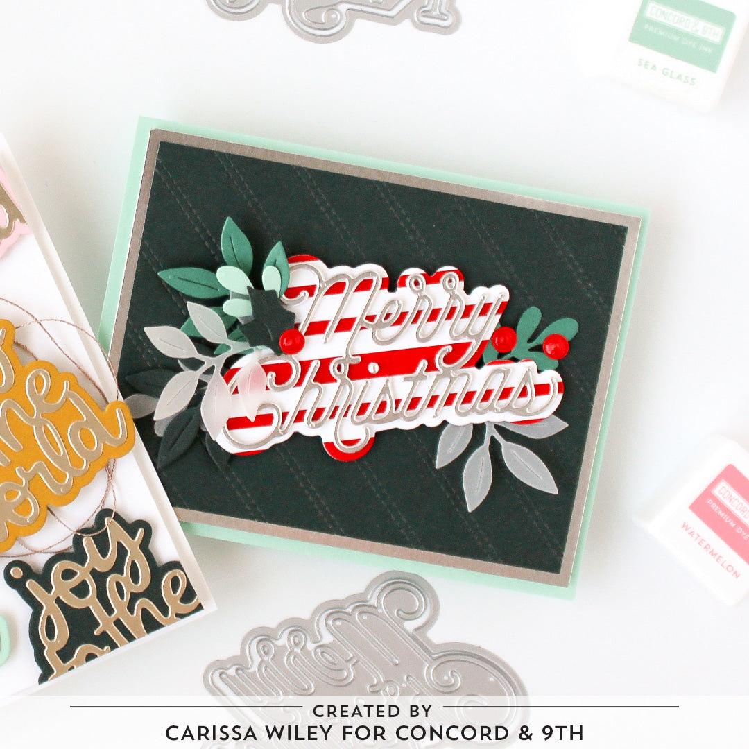 Troqueles de felicitaciones navideñas clásicas