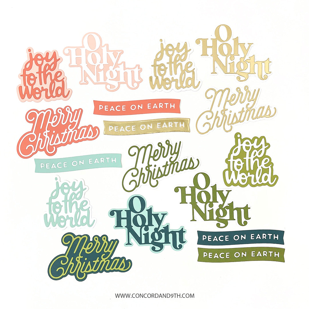 Classic Holiday Greetings Dies