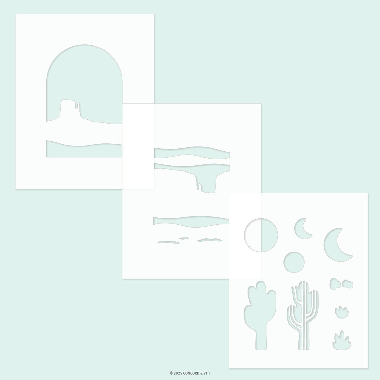 Desertscape Stencil Pack