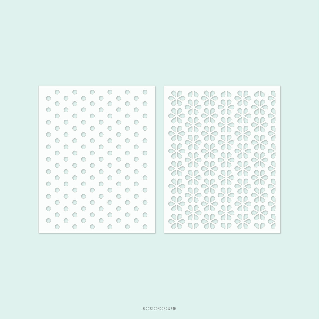 Dots & Blossoms Stencil Pack