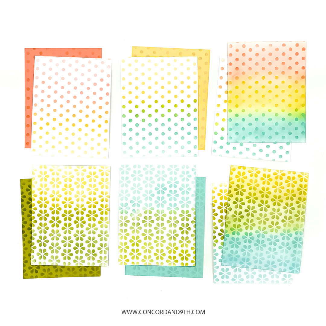 Dots & Blossoms Stencil Pack