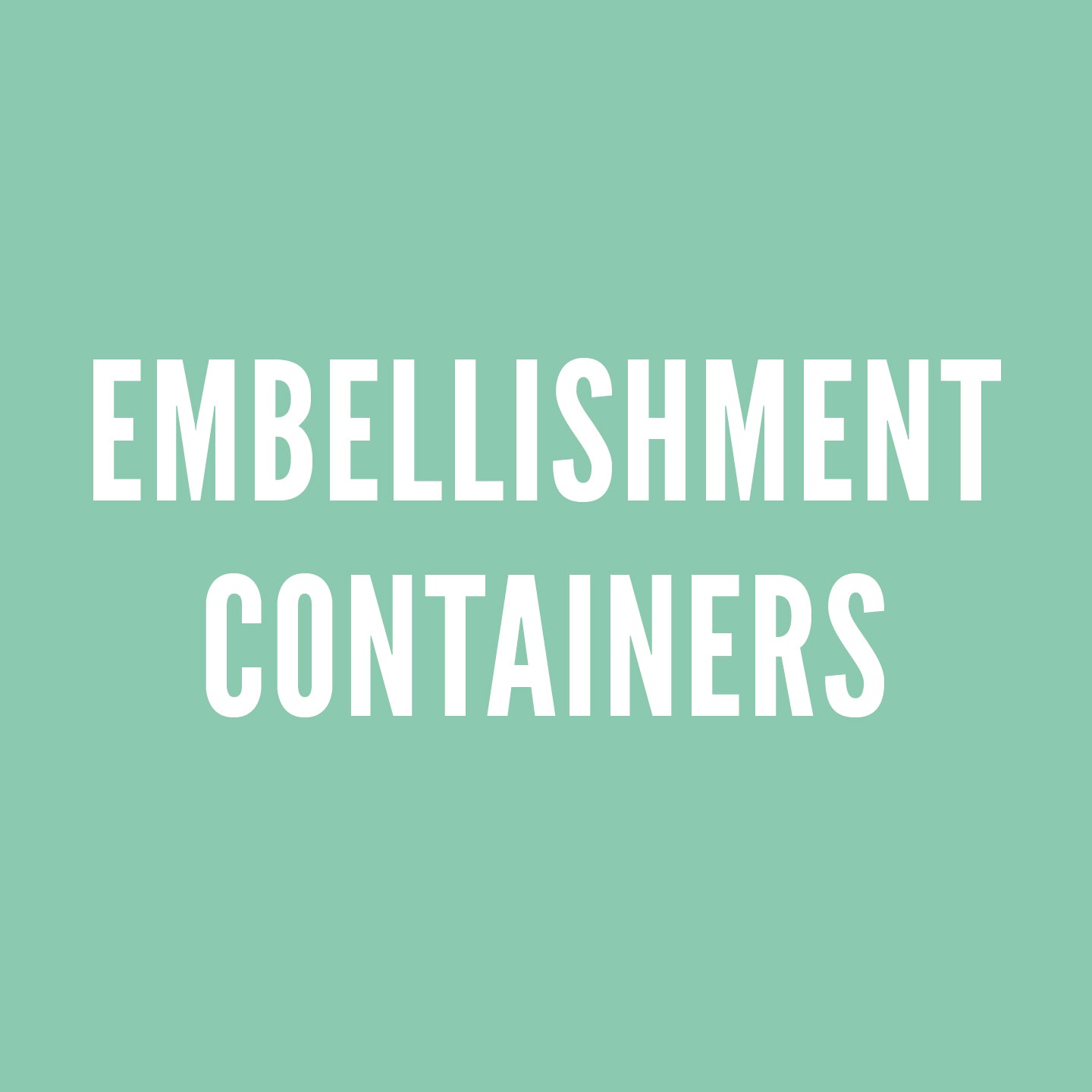 TRADING POST: Embellishment Containers