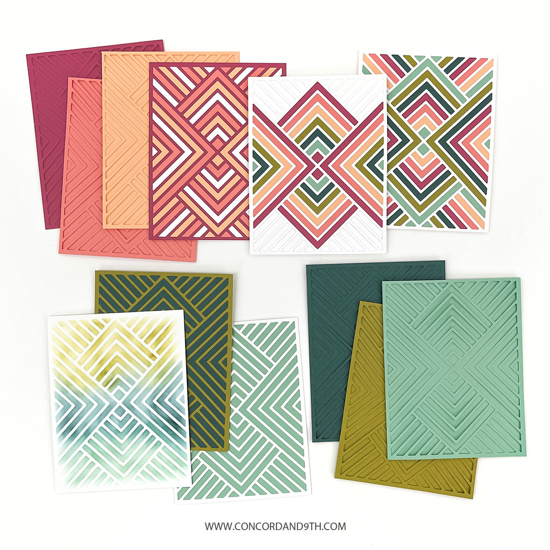 Troquel frontal de tarjeta con incrustaciones Empire