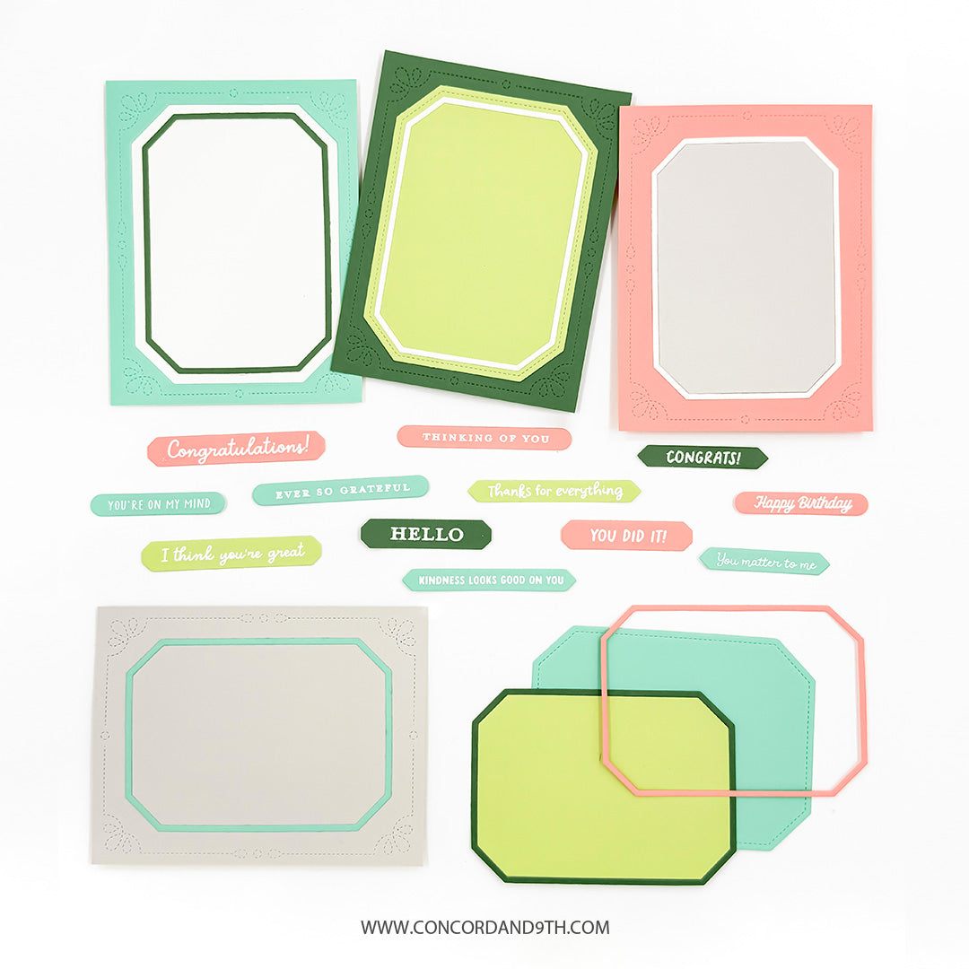 Essential Labels & Frames Dies