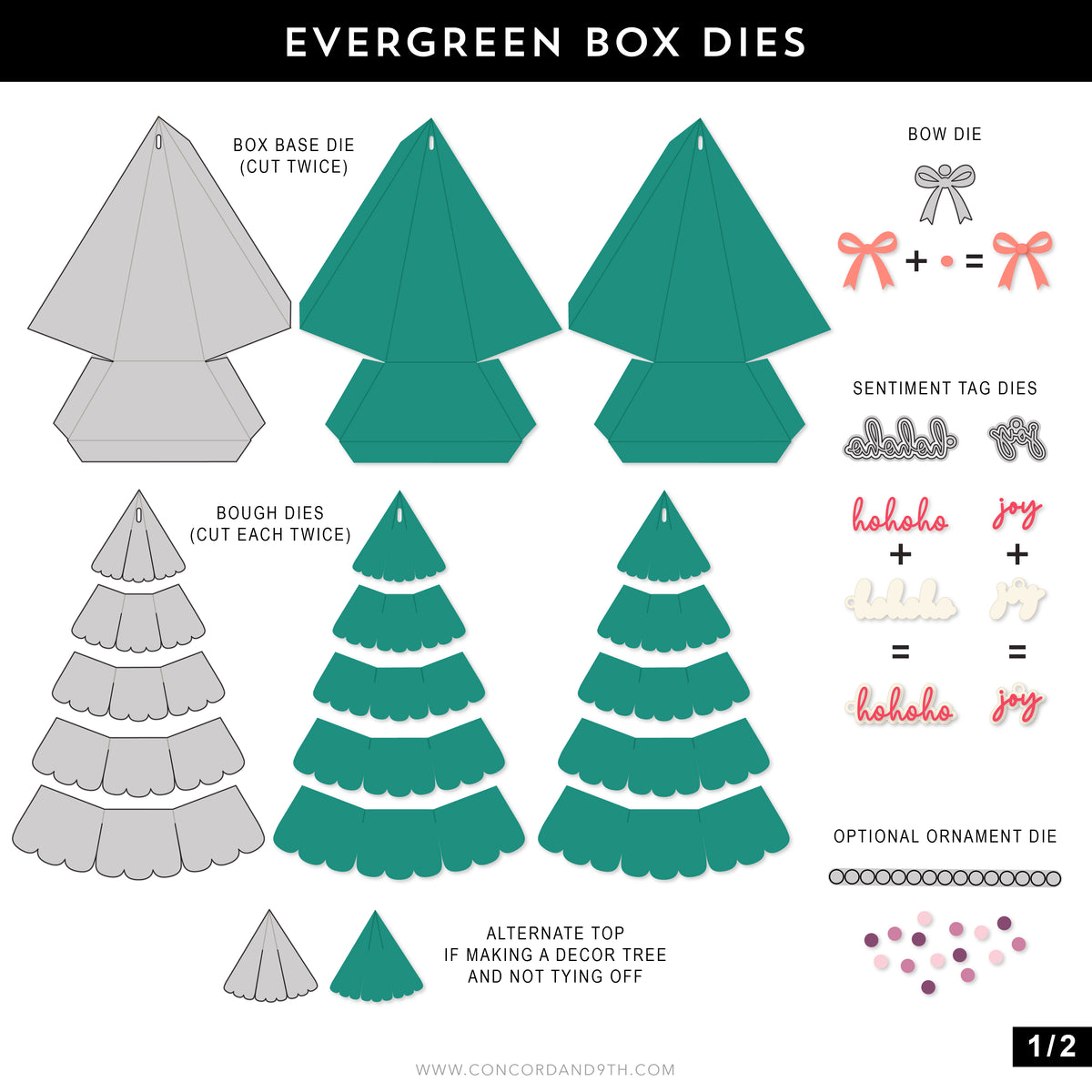 Evergreen Box Dies