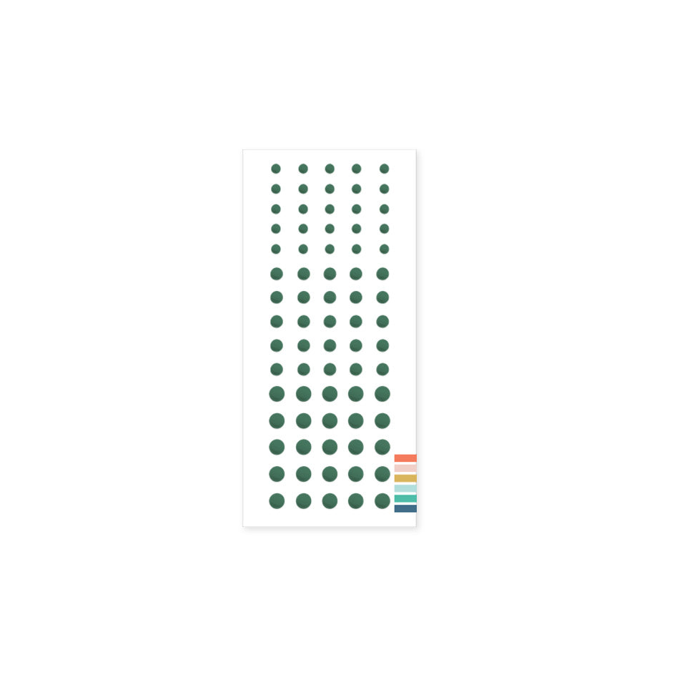 Enamel Dots: Evergreen