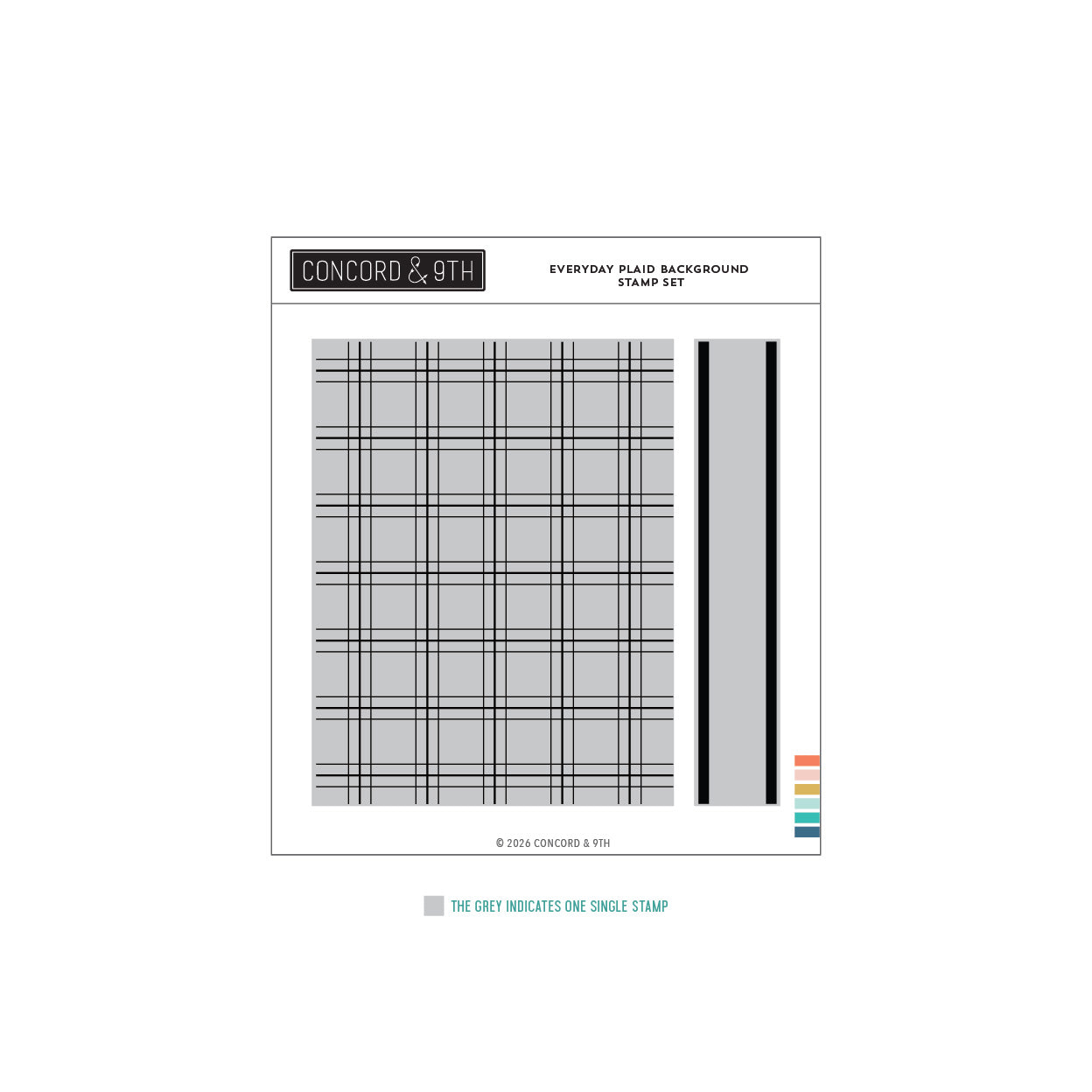 Everyday Plaid Background Stamp Set