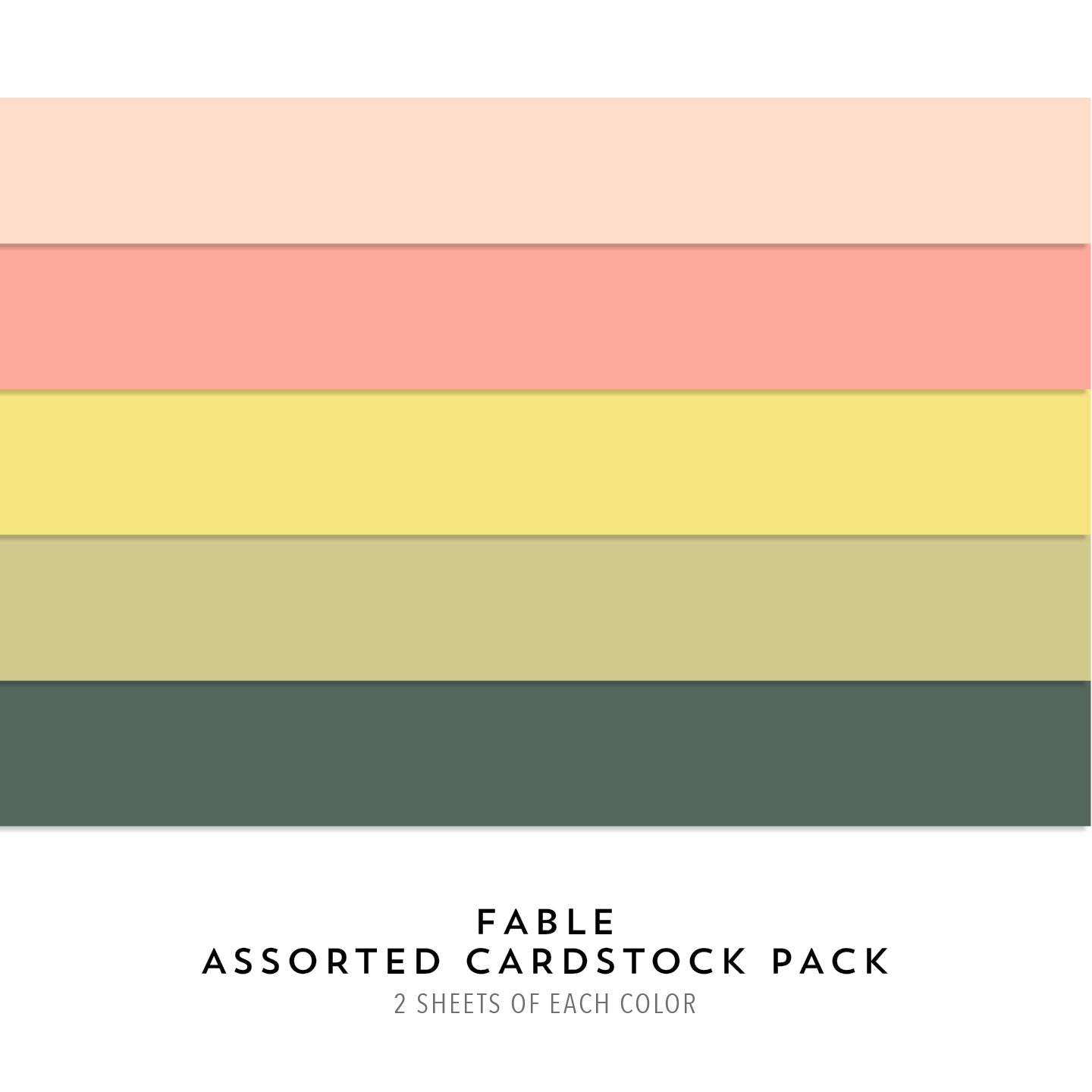 Fable Assorted Cardstock Pack