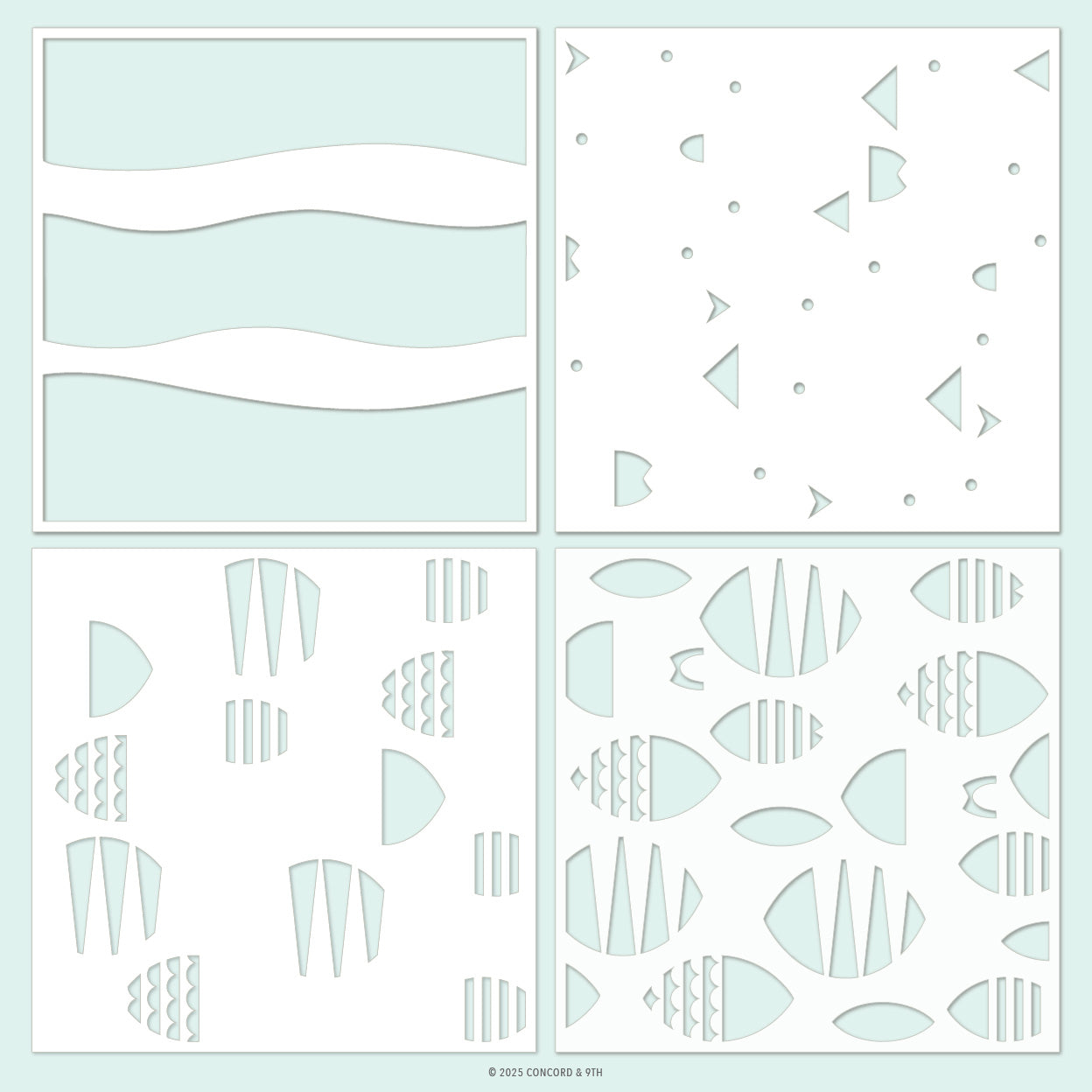 Fish Friends Stencil Pack