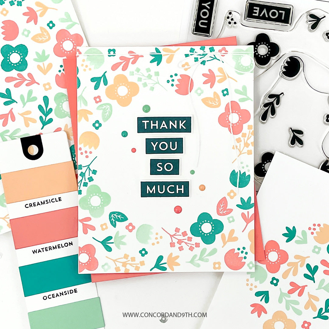 Folkart Flower Turnabout™ Stamp Set