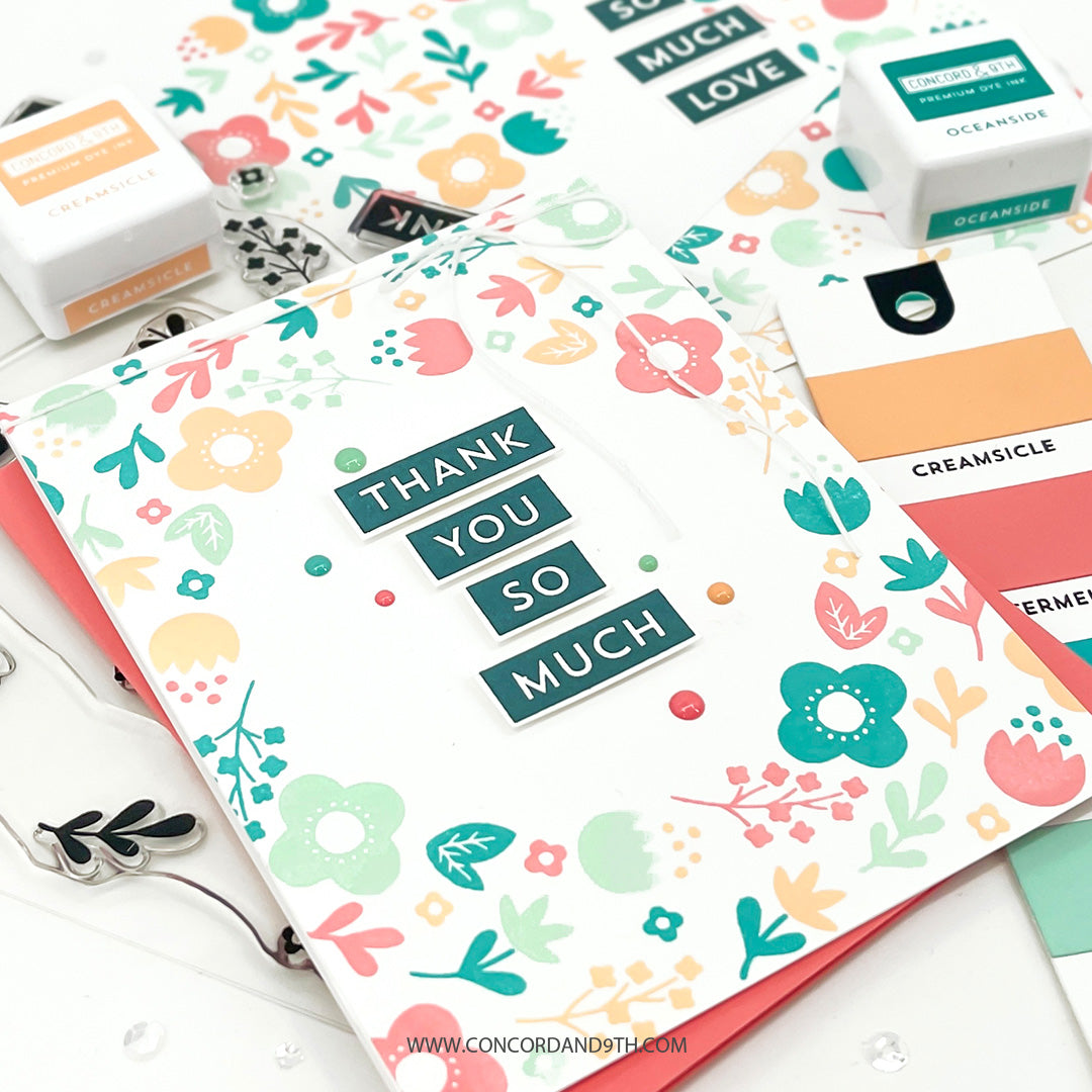 Folkart Flower Turnabout™ Stamp Set