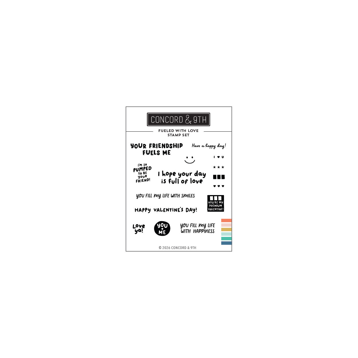SINGTO Start with love ファンミーティンググッズSET A Fueled with Love Stamp Set