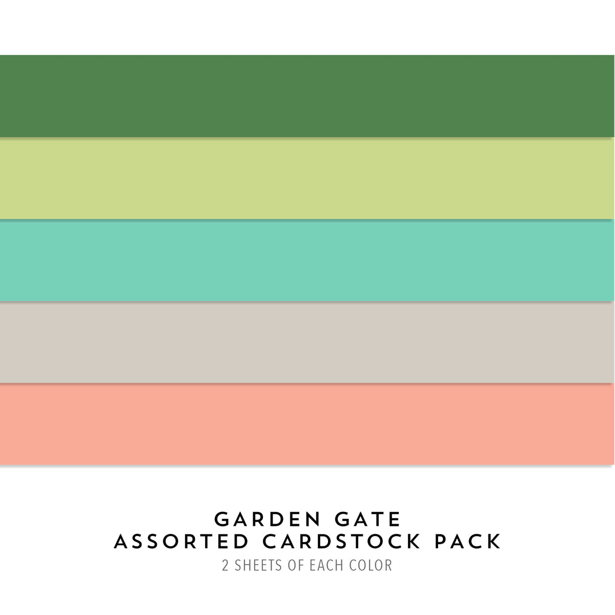 Garden Gate Assorted Cardstock Pack