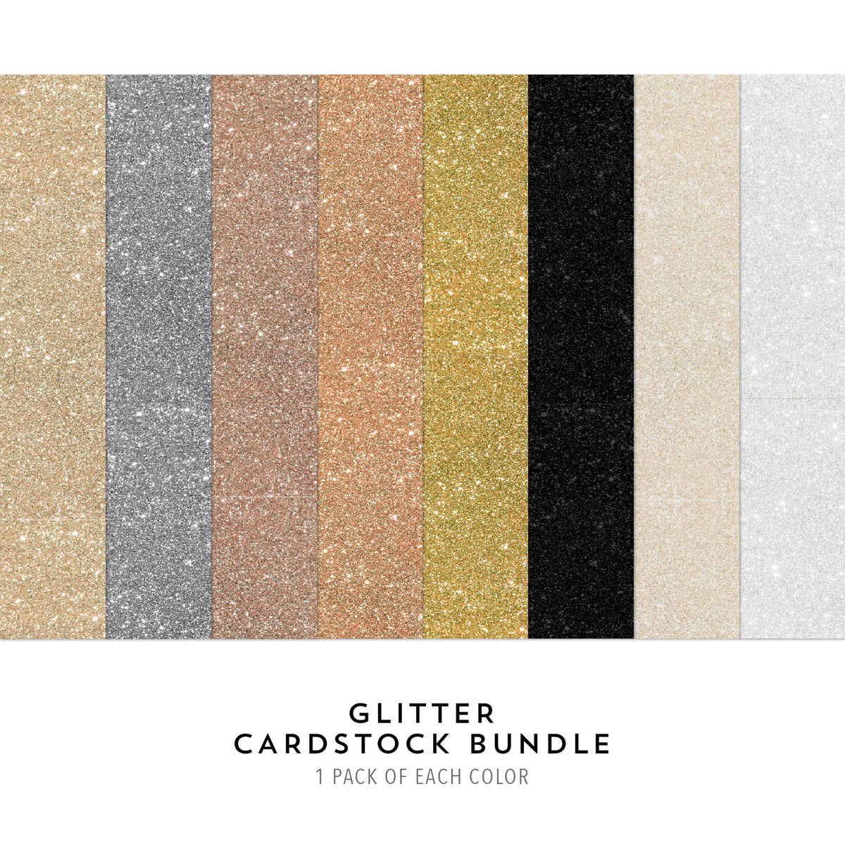 Glitter Cardstock Packs Bundle
