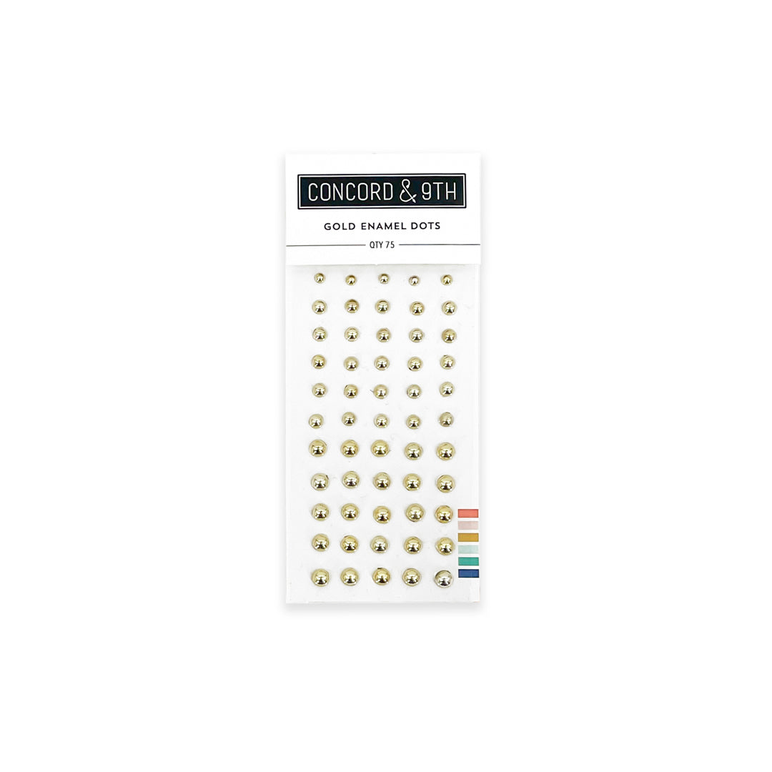 Enamel Dots: Gold