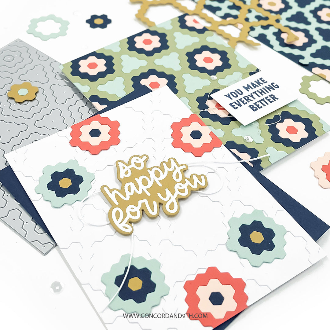 Hexie Bloom Inlay Die