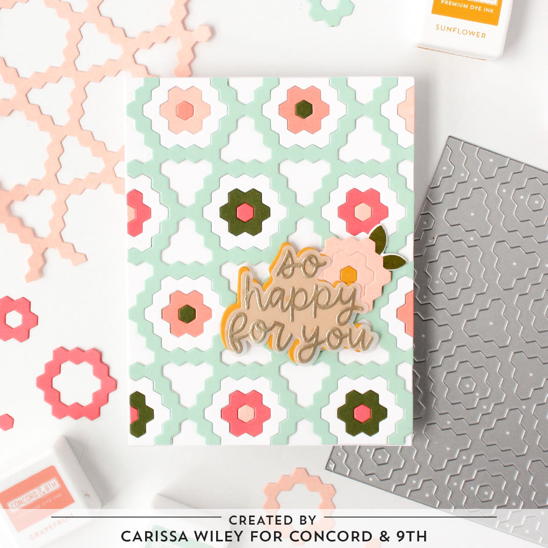 Hexie Bloom Inlay Die