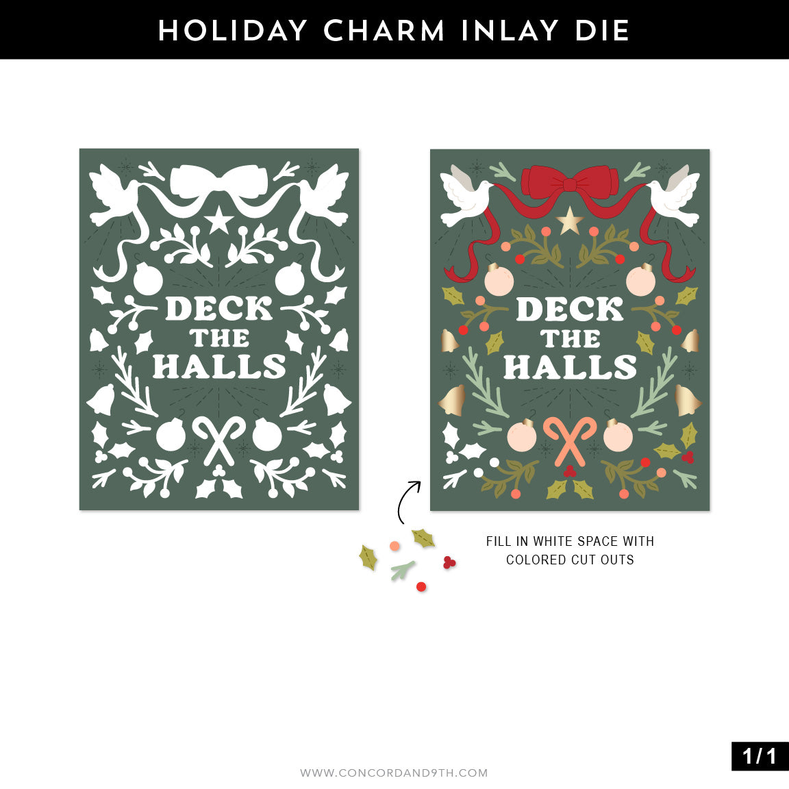 Holiday Charm Inlay Die