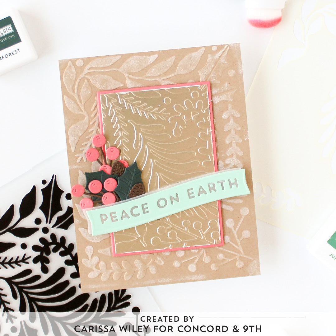 Holiday Sprigs Embossing Folder