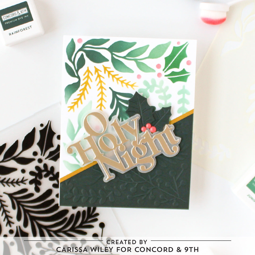 Holiday Sprigs Embossing Folder