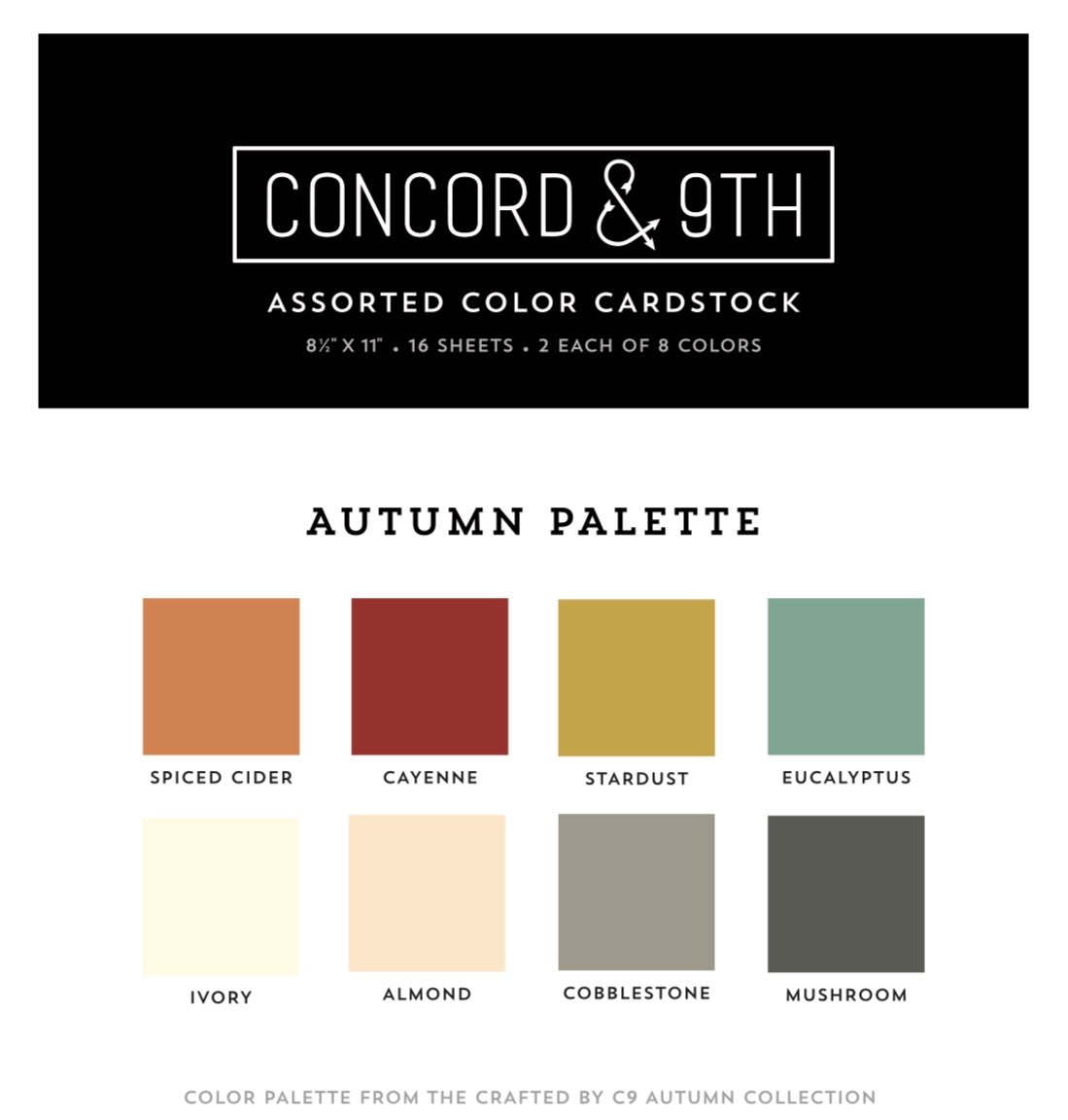 Autumn Palette Assorted Cardstock Pack